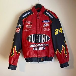 Nascar Leather Jacket - Jeff Gordon DuPont Racing